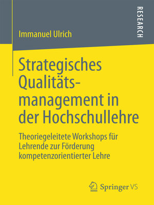 cover image of Strategisches Qualitätsmanagement in der Hochschullehre